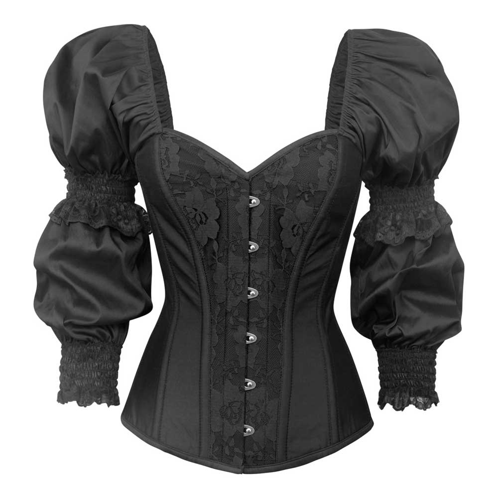 Attitude Corsets Attitude Corsets Odania Overbust Korset Zwart At